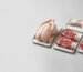A mixed selection across the range: a lamb leg, a beef ribeye steak, a whole chicken and a tray of diced beef