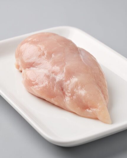 Chicken Fillets 200+ — A boneless, skinless chicken breast fillet with a full rounded shape and a tapered tip