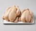 Whole Chicken — two whole birds side by side, one plump and one smaller